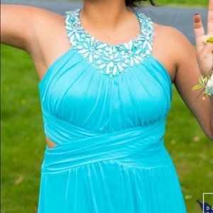 Light blue prom dress